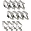 SUPERMARKET Pince Nappe Exterieur, Pince Nappe De Table, 12 Pinces à Nappe En Acier Inoxydable, Nappe Clips Anti-Glissant Fixer Nappe Pour Table D'Épaisseur 10-30 Mm，Superma