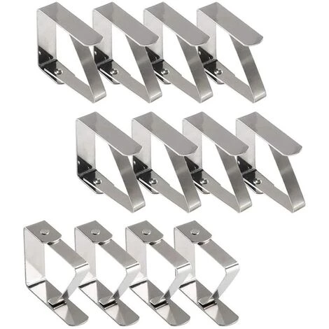 SUPERMARKET Pince Nappe Exterieur, Pince Nappe De Table, 12 Pinces à Nappe En Acier Inoxydable, Nappe Clips Anti-Glissant Fixer Nappe Pour Table D'Épaisseur 10-30 Mm,Superma 1 SUPERMARKET Pince Nappe Exterieur, Pince Nappe De Table, 12 Pinces à Nappe En Acier Inoxydable, Nappe Clips Anti-Glissant Fixer Nappe Pour Table D'Épaisseur 10-30 Mm,Superma