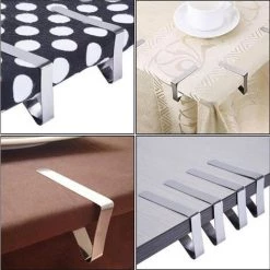 Pince à Nappe Inox 7,7 X4,5x1,2 Cm Couleur De Argent FUIENKO -Pince et tenaille Soldes 54329772 4