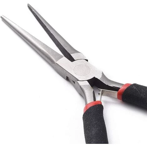 VERSAILLESFR Pince Plate En Acier Trempé Au Carbone - 4.5inch - Pince à Long Bec - Pince Pour La Fabrication De Bijoux - Outil De Réparation Pratique,Versailles 2 VERSAILLESFR Pince Plate En Acier Trempé Au Carbone - 4.5inch - Pince à Long Bec - Pince Pour La Fabrication De Bijoux - Outil De Réparation Pratique,Versailles – Image 2