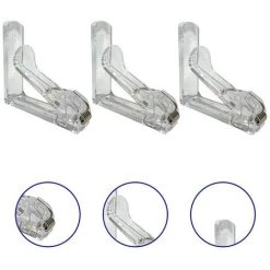 Nappe Clip Table Plastique Bouclier Pince Grip Support Réglable Pour Portable Tablecloth Accueil Pique-nique Party Transparent 6pcs Mobilier De Jardin，Irisfr -Pince et tenaille Soldes 54677837 4