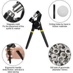 Pince Oeillet Pour Bache 500pcs Oeillets (10mm) Pour Toile Bâche Tente De Réparation -Macaron -Pince et tenaille Soldes 54848137 3