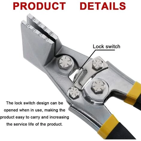 Pince à Plier Les Tôles,Triomphe Sertisseuse à Main Antirouille, Robuste Et à Vie, 150 Mm Droit, Outil En Alliage D'aluminium De 225 Mm De Long 5 Pince à Plier Les Tôles,Triomphe Sertisseuse à Main Antirouille, Robuste Et à Vie, 150 Mm Droit, Outil En Alliage D'aluminium De 225 Mm De Long â Image 5