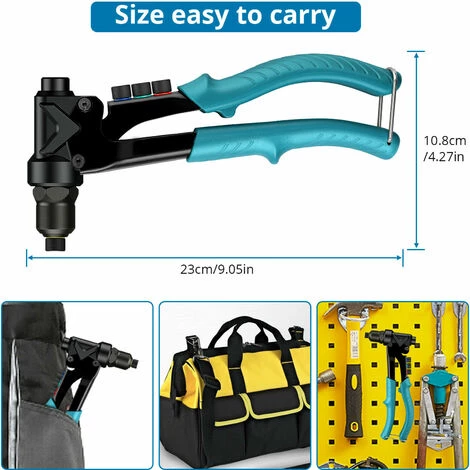 PROSTER Kit De Pince écrou à Riveter Pistolet à écrou Rivet Outils Pour Riveteuse à Main 3 PROSTER Kit De Pince écrou à Riveter Pistolet à écrou Rivet Outils Pour Riveteuse à Main – Image 3