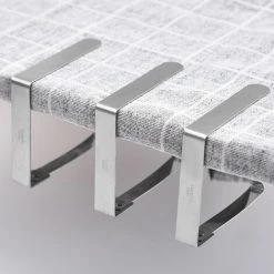 Pinces à Nappe Ensemble De 8 Acier Inoxydable Nappe Clips Anti-Glissant Triomphe(7cm X 8 Pièces) -Pince et tenaille Soldes 55929425 3
