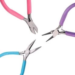 IRISFR Lot De Pince Bijoux Pince Mecanique Pince A Bout Rond Pince Plate Pince Coupante Pince De Precision Pince Pour Bijoux Pince De Precision Pour Artisanat Nroulage Et Réparation，Lilaris -Pince et tenaille Soldes 56122430 5