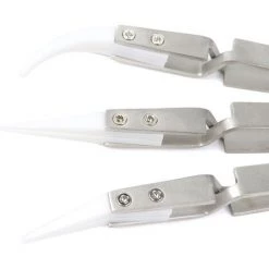 IRISFR 3 Pack Précision Pince à Épiler Antistatique Brucelles Inversée En Céramique Ensemble De Pincettes Non-Conductrices, Résistantes à La Chaleur Pour Pincer Bobines Pendant Le Tir，Lilaris -Pince et tenaille Soldes 56122431 3