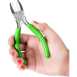 IRISFR Pince Bec Plat Double Lame En Nylon (Lot De 2) - 13,5 Cm - Pince Fabrication Bijoux Avec Poignée Confortable & Ressort Double Lame - Outil Pour Enfiler, Tordre Et Enrouler Les Fils，Lilaris -Pince et tenaille Soldes 56122443 3