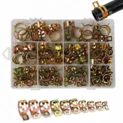 STARLIGHT 100 Pcs Clip à Ressort Ajustable,SL.GT, 6-22mm Collier De Serrage Tuyau Serre-joints Assortiment Kit