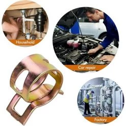 STARLIGHT 100 Pcs Clip à Ressort Ajustable,SL.GT, 6-22mm Collier De Serrage Tuyau Serre-joints Assortiment Kit -Pince et tenaille Soldes 56325366 3