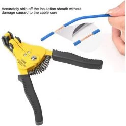 FLYME Machine à Dénuder Automatique, Machine à Dénuder Les Fils électriques, Alliage De Zinc Antidérapant Pour Le Dénudage Des Fils -Pince et tenaille Soldes 56382608 5