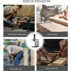 STARLIGHT SL.GT,Serre Joints C Pince Fixation Travail Bois Pince En C Robustes En Acier Inoxydable Tigre Pince De Menuiserie(4 Pièces) 9 STARLIGHT SL.GT,Serre Joints C Pince Fixation Travail Bois Pince En C Robustes En Acier Inoxydable Tigre Pince De Menuiserie(4 Pièces) -Pince et tenaille Soldes 56569321 5