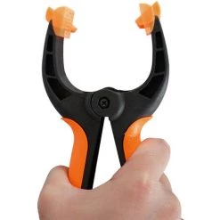 GUAZHUNIFR Lot De 4 Pinces Serre-joint En Nylon Renforcé | Force De Serrage 16 Kg | Ouverture Jusqu'à 8 Cm | Poignée Ergonomique, Ressort Robuste Et Patins Rotatifs -Pince et tenaille Soldes 56706855 4