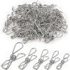 CADEAUX 100pcs Pinces à Linge Pinces à Linge En Acier Inoxydable Corde à Linge Pinces à Linge En Métal - 5