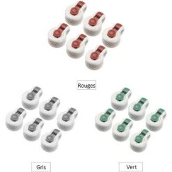 AORESAC 6Pcs Couette Clips Couverture Consolateur Pins Fasteners Pas D'Angle Place Veilles Quilt Anti-Move Fixateur Housse De Couette Clips Literie Accessoires, Gris - Gris -Pince et tenaille Soldes 57112193 5