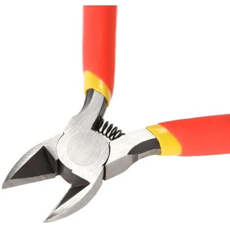 TNI-U Pince Coupante Diagonale Laterale, Outil A Main Ouverte Pour Reparation De Coupeur De Cable, 5 '' 3 TNI-U Pince Coupante Diagonale Laterale, Outil A Main Ouverte Pour Reparation De Coupeur De Cable, 5 '' – Image 3