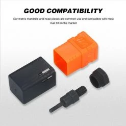 ASUPERMALL M4 Assortiment Rivet Ecrou Gun Mandrin Et Nez Piece Riveteuse Tip Metrique Remplacement Riveteuse Pistolet Partie Filetee Mandrin Pour La Main Nut Rivet -Pince et tenaille Soldes 57112307 5