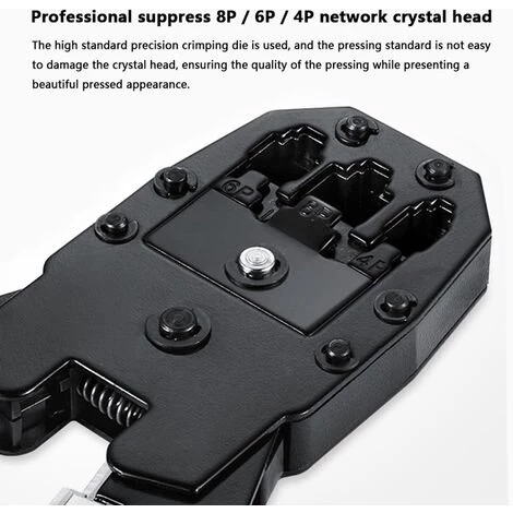 ASUPERMALL Kit à Main RJ45 RJ11 RJ12 Kit D'outils De Réparation De Réseau Avec Testeur De Cable Pince à Ressort Pince à Sertir 2 ASUPERMALL Kit à Main RJ45 RJ11 RJ12 Kit D'outils De Réparation De Réseau Avec Testeur De Cable Pince à Ressort Pince à Sertir – Image 2