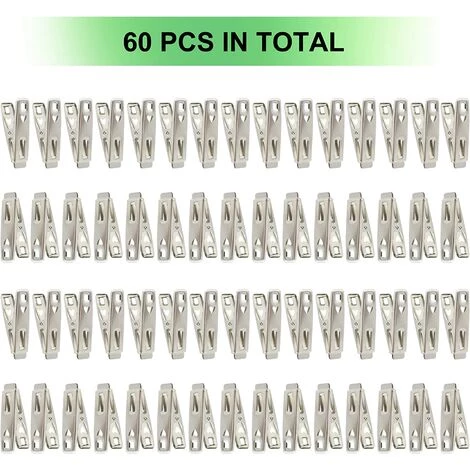 IRISFR 60 Pièces En Acier Inoxydable Pinces à Linge En Métal Vêtements Pinces Broches Clips Avec Boîte De Rangement Pour Vêtements Chaussette Alimentaire étanchéité Photos,Lilaris 1 IRISFR 60 Pièces En Acier Inoxydable Pinces à Linge En Métal Vêtements Pinces Broches Clips Avec Boîte De Rangement Pour Vêtements Chaussette Alimentaire étanchéité Photos,Lilaris