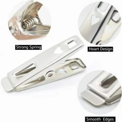 IRISFR 60 Pièces En Acier Inoxydable Pinces à Linge En Métal Vêtements Pinces Broches Clips Avec Boîte De Rangement Pour Vêtements Chaussette Alimentaire étanchéité Photos,Lilaris 7 IRISFR 60 Pièces En Acier Inoxydable Pinces à Linge En Métal Vêtements Pinces Broches Clips Avec Boîte De Rangement Pour Vêtements Chaussette Alimentaire étanchéité Photos,Lilaris -Pince et tenaille Soldes 57121438 3