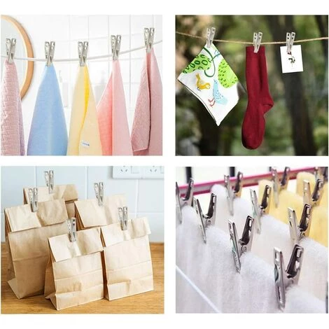 IRISFR 60 Pièces En Acier Inoxydable Pinces à Linge En Métal Vêtements Pinces Broches Clips Avec Boîte De Rangement Pour Vêtements Chaussette Alimentaire étanchéité Photos,Lilaris 4 IRISFR 60 Pièces En Acier Inoxydable Pinces à Linge En Métal Vêtements Pinces Broches Clips Avec Boîte De Rangement Pour Vêtements Chaussette Alimentaire étanchéité Photos,Lilaris – Image 4