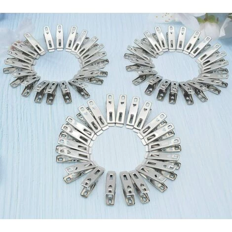 IRISFR 60 Pièces En Acier Inoxydable Pinces à Linge En Métal Vêtements Pinces Broches Clips Avec Boîte De Rangement Pour Vêtements Chaussette Alimentaire étanchéité Photos,Lilaris 5 IRISFR 60 Pièces En Acier Inoxydable Pinces à Linge En Métal Vêtements Pinces Broches Clips Avec Boîte De Rangement Pour Vêtements Chaussette Alimentaire étanchéité Photos,Lilaris – Image 5