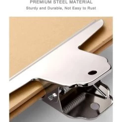 IRISFR Grand Clip De Bouledogue De 4 Pouces, Agrafes Argentées De Reliure D'argent De Dossier De Fichier D'acier Inoxydable De De Paquet De 5，Lilaris -Pince et tenaille Soldes 57263375 4