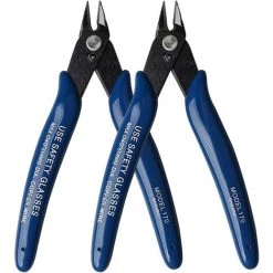 READCLY Pinces Coupantes De Côté, Yuanzi Cisaille Latérale Outil De Coupe, Pouce/Pince à Dénuder Acier Pour Câble Électrique, Bijoux Réparation, Travaux Pratiques, Bricolage (2 Pack, Bleu)