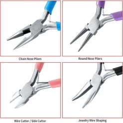 READCLY Ensemble De Pinces à Bijoux, Trousse Outils De Fabrication De Bijoux, Pinces à Becs Aiguilles, Pinces à Bec Long, Pinces à Becs De Chaîne, Coupe-fil, Pinces à Bijoux -Pince et tenaille Soldes 57555112 4