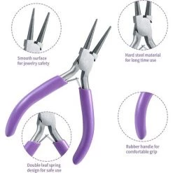 READCLY Ensemble De Pinces à Bijoux, Trousse Outils De Fabrication De Bijoux, Pinces à Becs Aiguilles, Pinces à Bec Long, Pinces à Becs De Chaîne, Coupe-fil, Pinces à Bijoux -Pince et tenaille Soldes 57555112 5