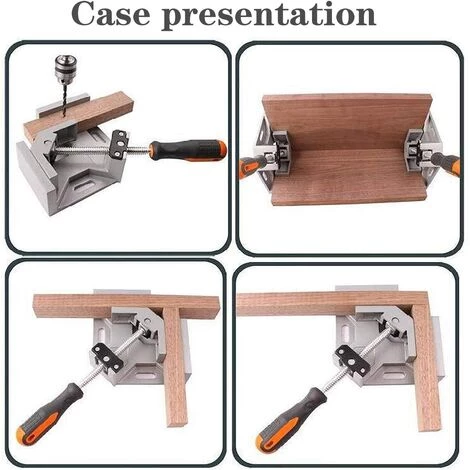 TINOR 90 Degrés Pince A Angle Droit, Pinces à Souder D'angle Droit 90 Degrés Pince D'angle Clip De Cadre De Travail Du Bois, Outil De Soudage De Charpentier (Machoire étau Reglable D'angle) 3 TINOR 90 Degrés Pince A Angle Droit, Pinces à Souder D'angle Droit 90 Degrés Pince D'angle Clip De Cadre De Travail Du Bois, Outil De Soudage De Charpentier (Machoire étau Reglable D'angle) – Image 3
