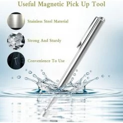 MACARON Outil De Ramassage Magnétique Télescopique 3 Pcs Outil De Ramassage Aimanté Flexible Bâton De Tige De Ramassage Rétractable Avec Clip De Poche Pour Clés Pinces Vis Écrous Boulons LO-Ron -Pince et tenaille Soldes 58150280 4