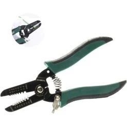 FLYME Pince à Dénuder, Dénudeur De Fil, Coupe-Câble, Pince à Sertir Multifonction, Outil De Coupe à Dénuder, Électricien De Maintenance