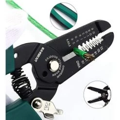 FLYME Pince à Dénuder, Dénudeur De Fil, Coupe-Câble, Pince à Sertir Multifonction, Outil De Coupe à Dénuder, Électricien De Maintenance -Pince et tenaille Soldes 58180331 3
