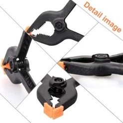 IRISFR Lot De 20 Pinces à Ressort En Nylon, Lot De 10 Pinces De Serrage De 5,1 Cm, 10 Pinces De 7,6 Cm.noir, Lilaris -Pince et tenaille Soldes 58302890 4