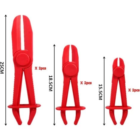 GRID COOL 6 Pièces Jeu De Pince Durite Carburant,Pinces Tuyaux Rouge,Outil De Serrage Pour Tuyaux Flexibles,Pince à Collier De Serrage,pour Les Tuyaux De Frein, Tuyaux De Carburant 2 GRID COOL 6 Pièces Jeu De Pince Durite Carburant,Pinces Tuyaux Rouge,Outil De Serrage Pour Tuyaux Flexibles,Pince à Collier De Serrage,pour Les Tuyaux De Frein, Tuyaux De Carburant – Image 2