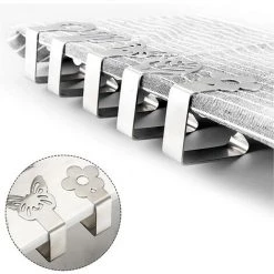 GUAZHUNIFR 4 Pièces Clip Nappe En Acier Inoxydable Nappe Extérieur Fixation Nappe Clips Pinces De Nappe Réglables Attache Nappe Jardin Anti-Glissant Pour Piques Niques Repas à L’Extérieur Restaurant 8 GUAZHUNIFR 4 Pièces Clip Nappe En Acier Inoxydable Nappe Extérieur Fixation Nappe Clips Pinces De Nappe Réglables Attache Nappe Jardin Anti-Glissant Pour Piques Niques Repas à L’Extérieur Restaurant -Pince et tenaille Soldes 58382553 4
