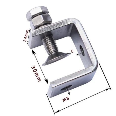 IRISFR Serre Joints C Pince Fixation Travail Bois Pince En C Robustes En Acier Inoxydable 304 Tigre Pince De Menuiserie Pour Travail Bois Bricolage Soudage(4 Pièces)argent, Quatre Pièces 2 IRISFR Serre Joints C Pince Fixation Travail Bois Pince En C Robustes En Acier Inoxydable 304 Tigre Pince De Menuiserie Pour Travail Bois Bricolage Soudage(4 Pièces)argent, Quatre Pièces – Image 2