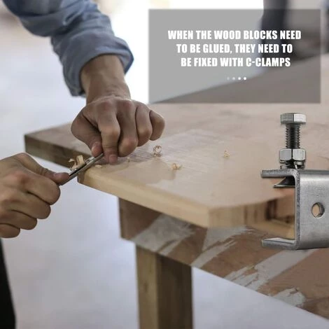 IRISFR Serre Joints C Pince Fixation Travail Bois Pince En C Robustes En Acier Inoxydable 304 Tigre Pince De Menuiserie Pour Travail Bois Bricolage Soudage(4 Pièces)argent, Quatre Pièces 5 IRISFR Serre Joints C Pince Fixation Travail Bois Pince En C Robustes En Acier Inoxydable 304 Tigre Pince De Menuiserie Pour Travail Bois Bricolage Soudage(4 Pièces)argent, Quatre Pièces – Image 5