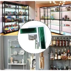 IRISFR Lilaris Lot De 2 Colliers De Serrage 90° Pour Verre à Verre, Fixation Sur Deux Panneaux Latéraux, Douche, Tables, Panneaux, 10-12 Mm，blanc -Pince et tenaille Soldes 58508493 5