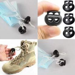 IRISFR 20 Pièces Serrures à Ressort Pour Cordons De Serrage, En Plastique Noir Extrémités De Cordon à Deux Trous Extrémités De Butée à Bascule Ovale By Lilaris 9 IRISFR 20 Pièces Serrures à Ressort Pour Cordons De Serrage, En Plastique Noir Extrémités De Cordon à Deux Trous Extrémités De Butée à Bascule Ovale By Lilaris -Pince et tenaille Soldes 58508571 5