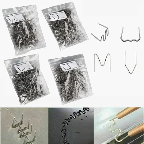 IRISFR Lilaris Lot De 2000 Pinces à Souder En Acier Inoxydable 0,8 Mm 0,6 Mm 4 Formes Pour Pare-chocs De Voiture En Plastique Réparation Hot Staples Welder Staple,argent 1 IRISFR Lilaris Lot De 2000 Pinces à Souder En Acier Inoxydable 0,8 Mm 0,6 Mm 4 Formes Pour Pare-chocs De Voiture En Plastique Réparation Hot Staples Welder Staple,argent