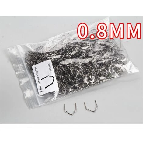 IRISFR Lilaris Lot De 2000 Pinces à Souder En Acier Inoxydable 0,8 Mm 0,6 Mm 4 Formes Pour Pare-chocs De Voiture En Plastique Réparation Hot Staples Welder Staple,argent 4 IRISFR Lilaris Lot De 2000 Pinces à Souder En Acier Inoxydable 0,8 Mm 0,6 Mm 4 Formes Pour Pare-chocs De Voiture En Plastique Réparation Hot Staples Welder Staple,argent – Image 4