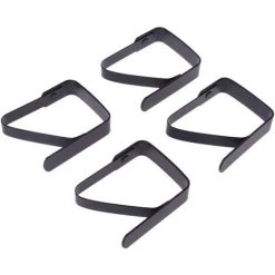 MODOU Clip De Nappe Clip Pince à Nappe En Acier Inoxydable Clip Fixe Noir Mat Pince à Nappe Extérieure Pique-Nique 4 Pièces Réglable Décoration De Cuisine -Pince et tenaille Soldes 59159398 3