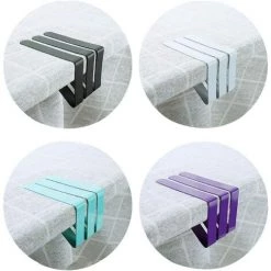 MODOU Pince Nappe, Pince Nappe Exterieur, 8PCS Clip De Fixation De Nappe Multicolore Réglable En Acier Inoxydable -Pince et tenaille Soldes 59159403 3