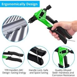 JOORRT Kit 8 PISTOLET À ÉCROU Riveteuse Professionnelle Avec 100 Pcs Rivets Écrous M3 M4 M5 M6 Pince Manuelle Rivet Gun Chucks Pour Voitures Industrie Des Remorques Mobiles -Pince et tenaille Soldes 59171101 4