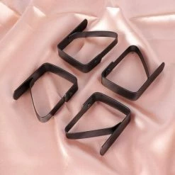 DKSFJKL Pinces à Nappe Pinces à Nappe Réglables En Acier Inoxydable Pinces De Couverture De Table Pour Banquet Mariage Pique-Nique Hôtel Maison (Noir) 4Pcs -Pince et tenaille Soldes 59203372 4