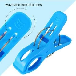 HIASDFLS Lot De 8 Grosses Pinces À Transat, Pince À Serviette De Plage, Grande Pince À Linge Multicolore En Plastique Pour Serviette De Toilettes, Couettes, Draps De Bain, Couverture, Vêtements -Pince et tenaille Soldes 59250003 5