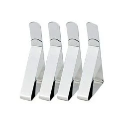 HIASDFLS 4Pcs Inox Triangle Nappe Clips Pinces Réglable Table Triangle Clamps 4.5