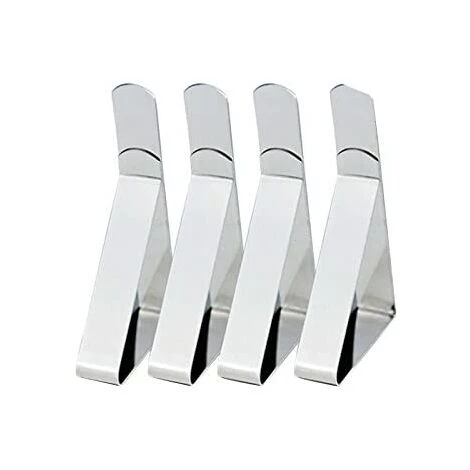 HIASDFLS 4Pcs Inox Triangle Nappe Clips Pinces Réglable Table Triangle Clamps 4.5 1 HIASDFLS 4Pcs Inox Triangle Nappe Clips Pinces Réglable Table Triangle Clamps 4.5